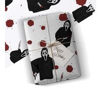 Ghostface Gift Wrap Ghostface wrapping paper, Scream horror gift wrap, Scary movie wrapping paper, Halloween ghostface wrap, Creepy horror 6M Roll