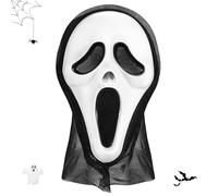 Ghostface Mask for Halloween, Scream Mask, Scream Ghost Face Costume for Carnival Party Parade - Scary Movie, Haunted House, and Role Play