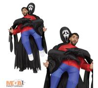 GhostFace Scream Inflatable Carry Me Funny Halloween Movie Fancy Dress Costume