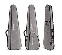 GHOSTFIRE Premium Electric Bass Guitar Gig Bag, Super Thick Padded Backpack Case Fits Precision/Jazz Bass, with Detachable Expansion Pocket - Grey