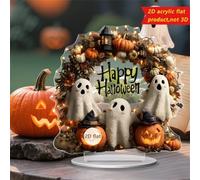 GhostHalloween Halloween, Decorations Indoor, Happy Gifts, Decoration for Desk, Home Table, Room for Kids (White, 20cm)