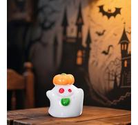 GhostHalloween Lamps Led Halloween Lights 2pcs Mini Light Night Lamp Colorful Decorative Festival Led Lamp Resin Craftsmanship for Home GhostDecorations (F, 2. 1x1. 9cm)