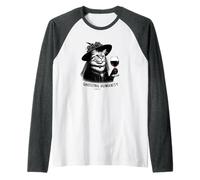 Ghosting Humanity Goth Cat Dark Gothic Creepy Birthday 2009 Raglan Baseball Tee