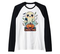 Ghosting LOL Spooky, Sweet, and Totally Text able Raglan Baseball Tee