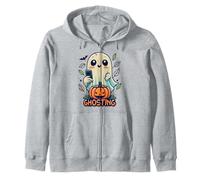 Ghosting LOL Spooky, Sweet, and Totally Text able Zip Hoodie