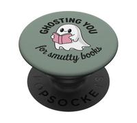 Ghosting You For Smutty Books Dark Romance Bookish Book PopSockets Adhesive PopGrip
