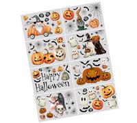 Ghostly Evil Pumpkins Gnomes Window Decals Set Halloween Party Glass Stickers Clings for Creating Haunting Space PVC Window Films