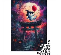 Ghostly Flight in Japan 1000 Piece Jigsaw Puzzle for Adults, 52x38cm/1000pcs, Relaxing Screen-Free Hobby, Evening Leisure And Puzzle Lovers