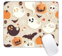 Ghostly Fun White Mouse pad Mousepad Non-Slip Rubber Base Mouse Pads for Computers Laptop Office Desk Accessories Mouse pad
