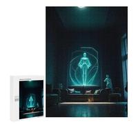Ghostly Glow in The Living Room, 500 PCS Wooden Brain Teaser for Adults, Winter Activity Gift, for Mindful Indoor Entertainment