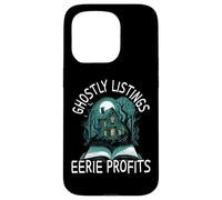 Ghostly Listings Eerie Profits Scary Realtor Halloween Case for iPhone 15 Pro