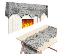 Ghostly Pattern Tablecloth Table Runner Light Cover Set Halloween Decorations For Desk Mantels Holiday Party Supplies Mantel Decoration