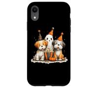 Ghostly Pups Halloween Popcorn Fun Case for iPhone XR