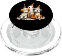 Ghostly Pups Halloween Popcorn Fun PopSockets PopGrip for MagSafe