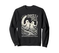 Ghostly Spells Halloween Spooky Spirits Art Sweatshirt