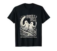 Ghostly Spells Halloween Spooky Spirits Art T-Shirt