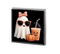 Ghosts Bow Drinking Pumpkins Halloween Square Enamel Brooch Pin Button Badges Decoration Hat Clothing Bag Accessories Gift Crafts
