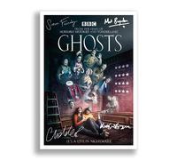 Ghosts Cast Signed Autograph A4 Poster Photo Print BBC TV Show Series Framed Memorabilia Gift (A4 POSTER ONLY)