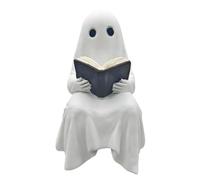 Ghosts Decorative Figure - Reading Ghost Figure Decoration, White Decorative Table Decoration for Room, Desk, Entrance Area, Living Room