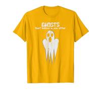 Ghosts Don't Believe in You Either Ghost Hunter T-Shirt, Men, Golden Yellow, Medium