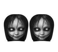 Ghosts Face Headrest Covers, Scary Headrest Covers for Cars