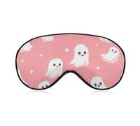 Ghosts Four-Pointed Star Fashion Sleep Eye Mask Soft Covers for Sleeping with Adjustable Strap