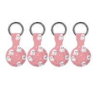 Ghosts Four-pointed Star Full Protective Cover Case with Keyring Silicone Skin