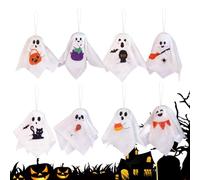 Ghosts Halloween Decor - Cute Halloween Ghost Ornaments,Home Decor for Front Patio Backyard Bedroom Window Garden Yard Farm Day Night