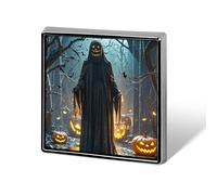 Ghosts Haunt The Night Button Pin Classic Cute Heart Shape Brooch Exquisite Fashionable Badge Elegant Lapel Pin Personalized Pins Button for Clothing Backpack Hat Jackets Decorate