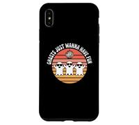 Ghosts Just Wanna Have Fun Retro Halloween Disco tees Case for iPhone XS Max