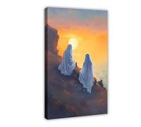 Ghosts of Dark Romance Watching The Sunset Canvas Poster Wall Art Decor Print Picture Paintings for Living Room Bedroom Decoration 24x36inch(60x90cm)