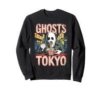 Ghosts of Tokyo Retro Japanese Halloween poster horror art Sweatshirt