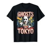 Ghosts of Tokyo Retro Japanese Halloween Poster Horror Art T-Shirt