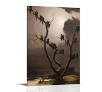 Ghosts on A Tree Famous Paintings Poster Canvas Wall Decor Art Painting Prints on Modern Artwork for Living Room,Bathroom,Bedroom,Home 16x24inch(40x60cm)