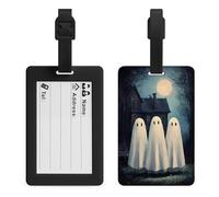 Ghosts on Forest Path House Luggage Tags Bag Travel Tag
