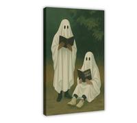 Ghosts Reading Stories Canvas Poster Bedroom Decor Landscape Office Room Decor Gift 20x30inch(50x75cm)