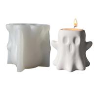 Ghosts Silicone Candle Holder Mould, Scary Ghost Sculpture Casting Moulds, Creative Ghost Mold, Craft Epoxy Resin Moulds, Halloween Home Decoration Mould for Crafting Lovers