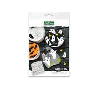 Ghosts Silicone Mould for Halloween Cake Decorating, Crafts, Cupcakes, Sugarcraft, Candies, Chocolate, Card Making and Clay, Food Safe Approved, Made in The UK
