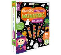 Ghosts, Witches, Monsters Colouring (Colouring Kit with 10 Stackable Crayons!)