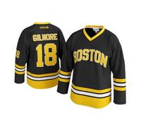 GHOSTWEAR Mens 18 Happy Gilmore Sanders Stitched Movie Hockey Jersey Black Small - 5X-Large, Black, XXL