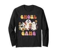 Ghoul Gang Halloween Ghost Groovy Costume Long Sleeve T-Shirt