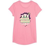 Ghoul Power: Spooky Halloween Fun for Ghost Enthusiasts T-Shirt, Girls, Pink, XS