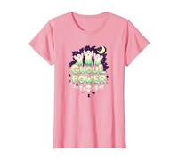 Ghoul Power: Spooky Halloween Fun for Ghost Enthusiasts T-Shirt, Women, Pink, XS