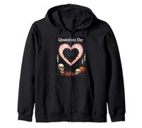 Ghoulentines Day Altar To A Macabre Romance Zip Hoodie