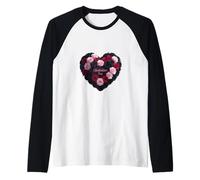 Ghoulentines Day Gothic Roses Raglan Baseball Tee