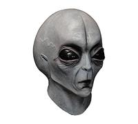 Ghoulish Area 51 Alien Scary Latex Halloween Head & Neck Mask - One-Size