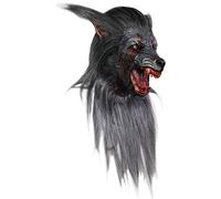 Ghoulish Productions - Black Wolf, Werewolves Line, Heavy Duty Latex Costume, Hand Painted, Halloween, Carnival Parade, Costume Party, Adult One Size