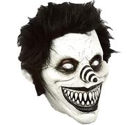 CREEPYPASTA LAUGHING JACK LATEX HEAD MASK WITH HAIR SCARY HALLOWEEN FUN