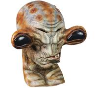 Ghoulish Productions - Máscara Alien Ritcher, Línea Nightmare Makers, Máscara Disfraz de Látex resistente, pintada a mano para Halloween Desfile de Carnaval, Fiesta de Disfraces, cosplay, Talla única