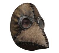 Ghoulish Productions Plague Doctor Brown Mask Steampunk Half Face 26772